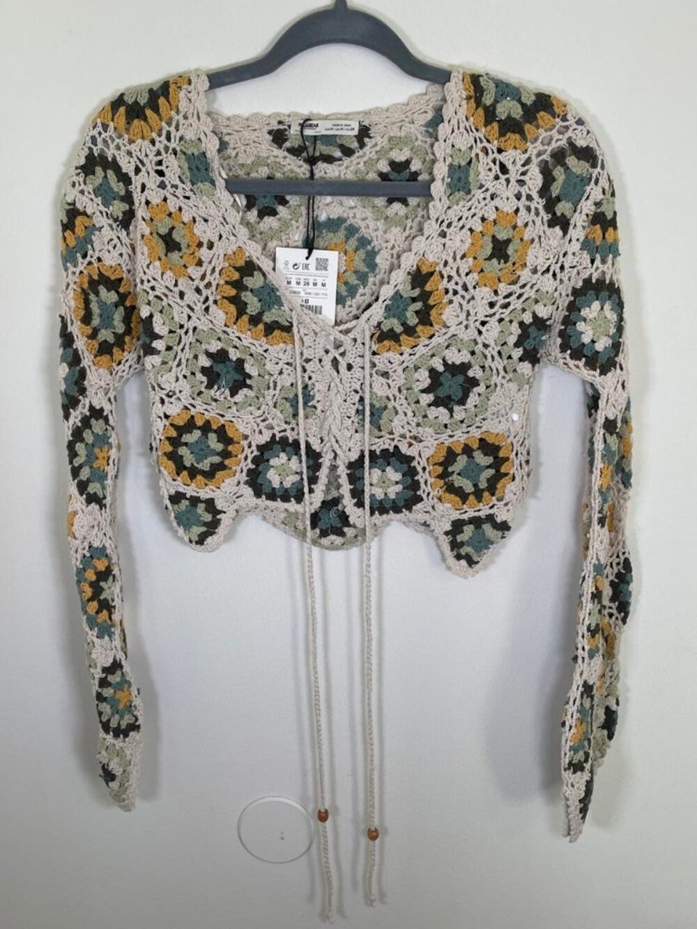 Pull&Bear Crochet Long Sleeve Top